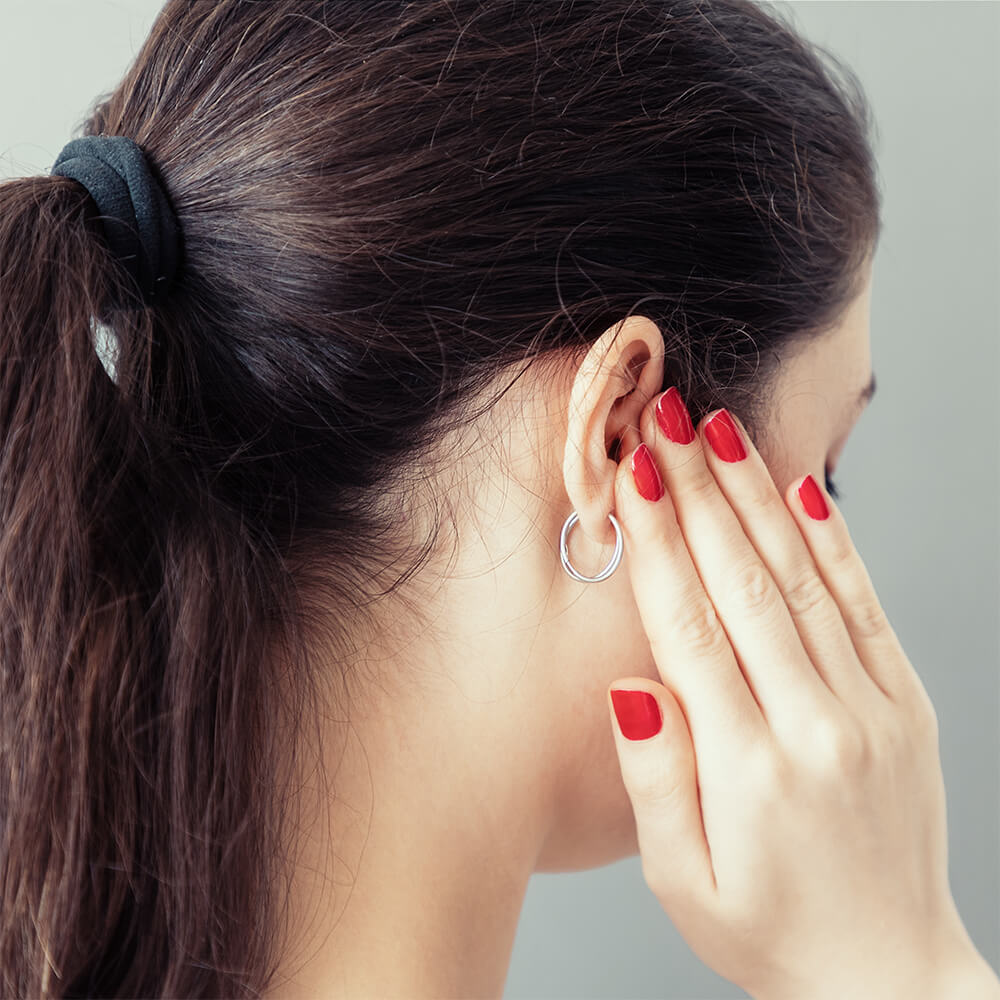 Woman with Tinnitus